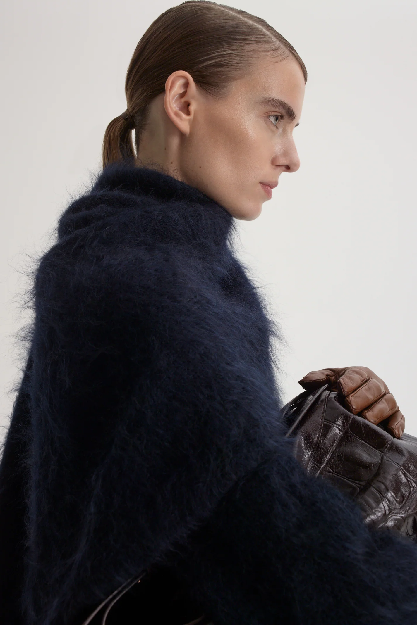BRUSHED FRINGED CAPE - Image 8