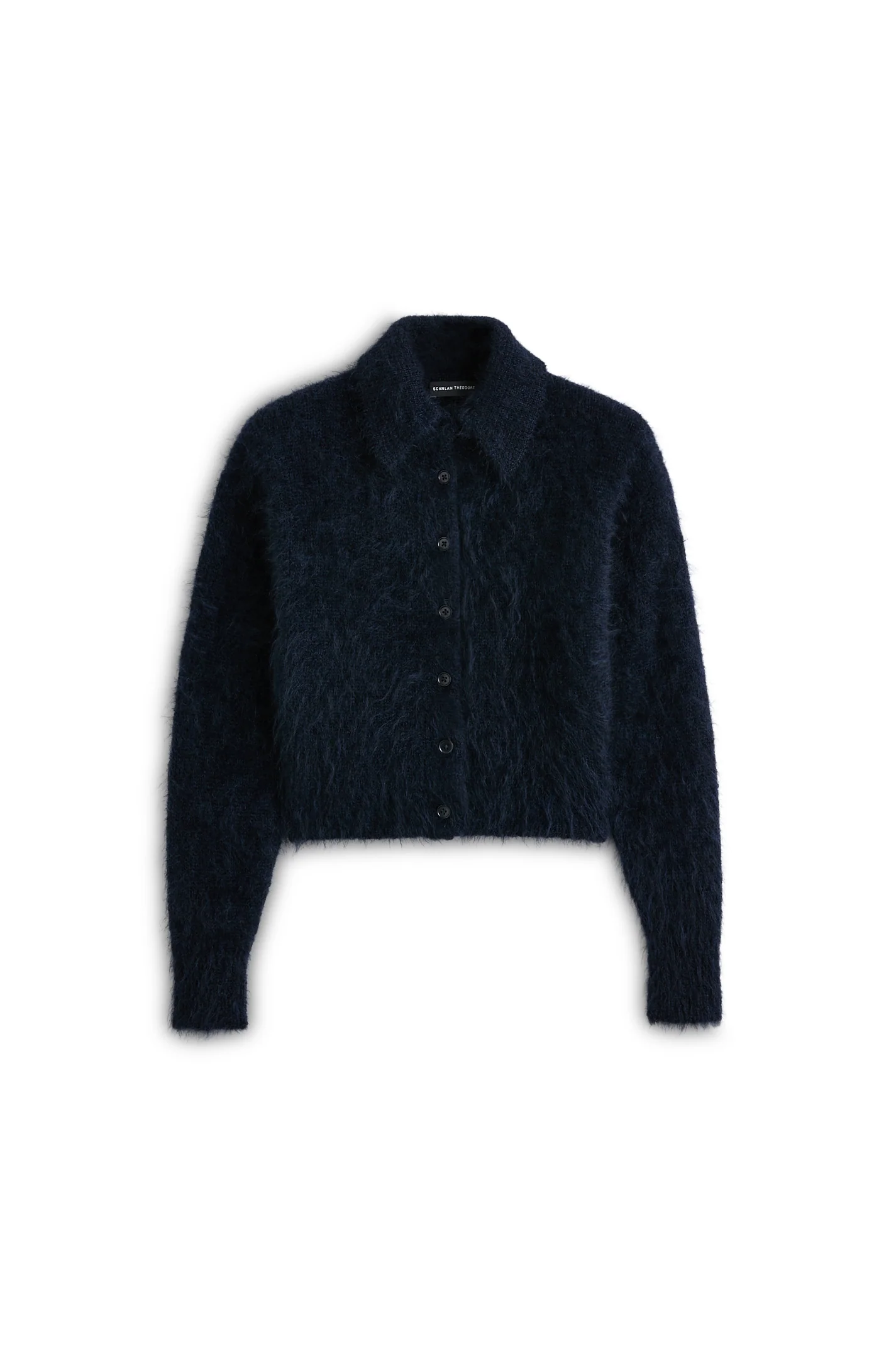 BRUSHED MOHAIR SHIRT CARDIGAN