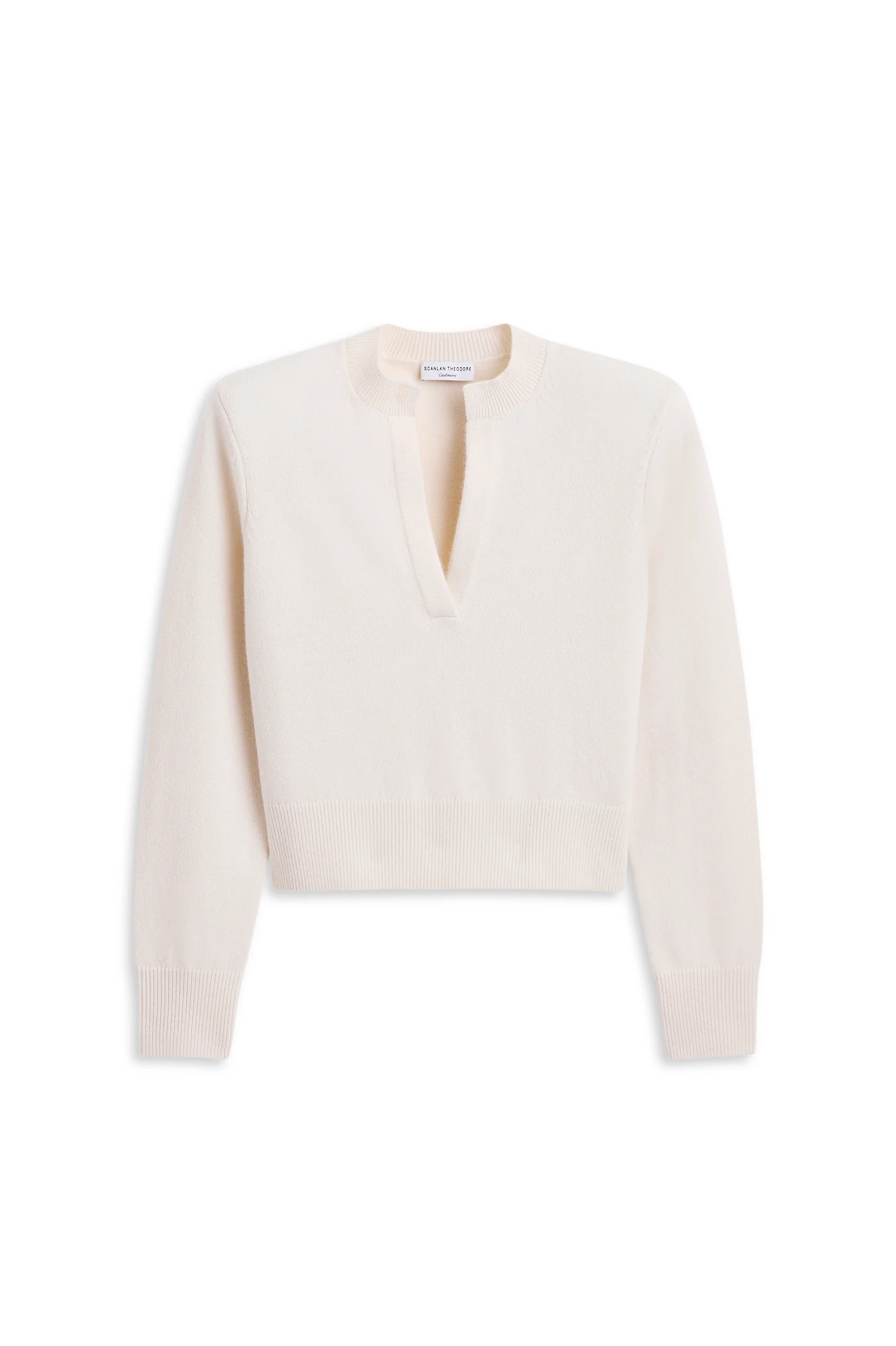 CASHMERE PLACKET SWEATER