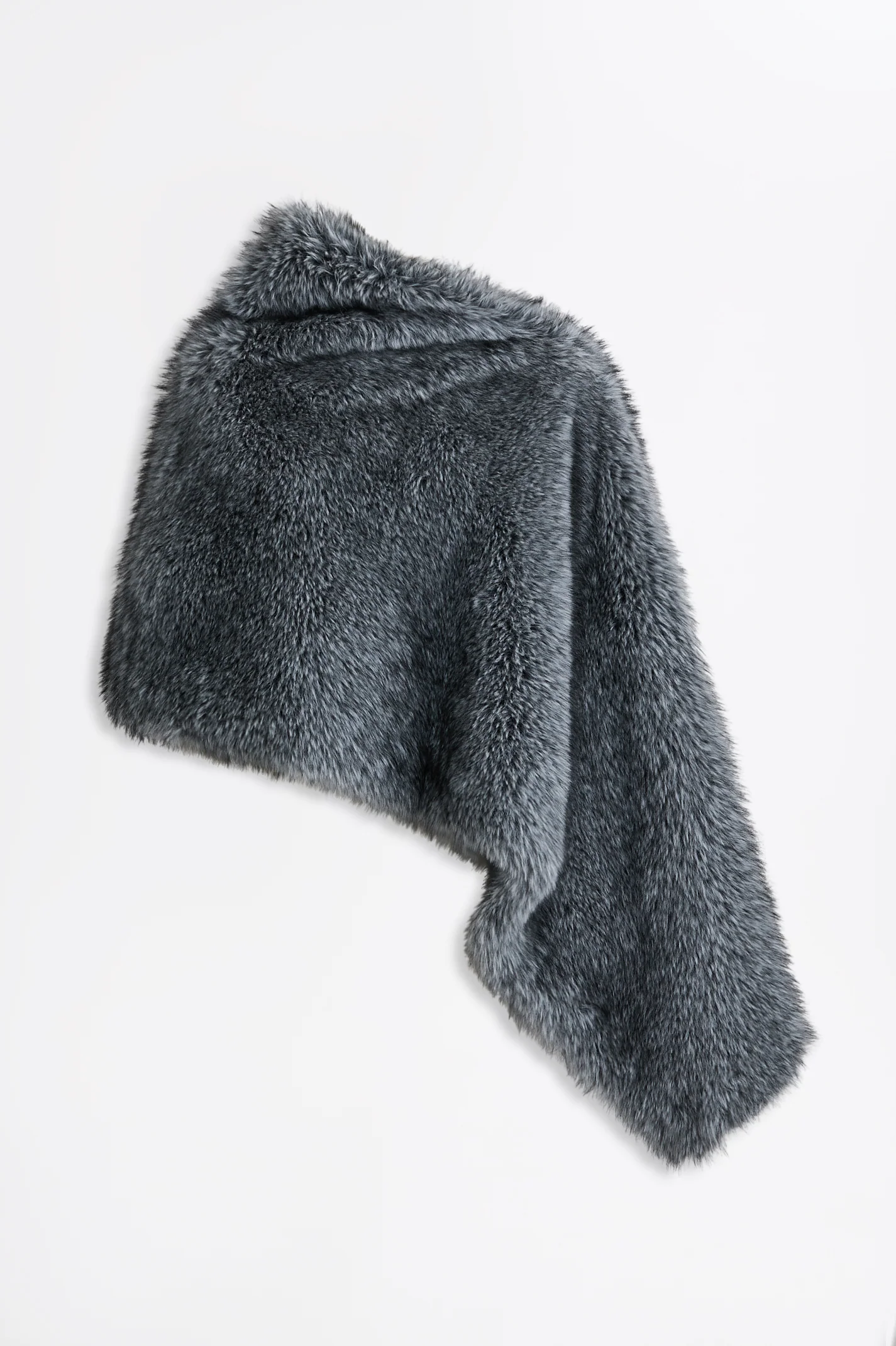 FAUX-FUR CAPE WRAP - Image 2