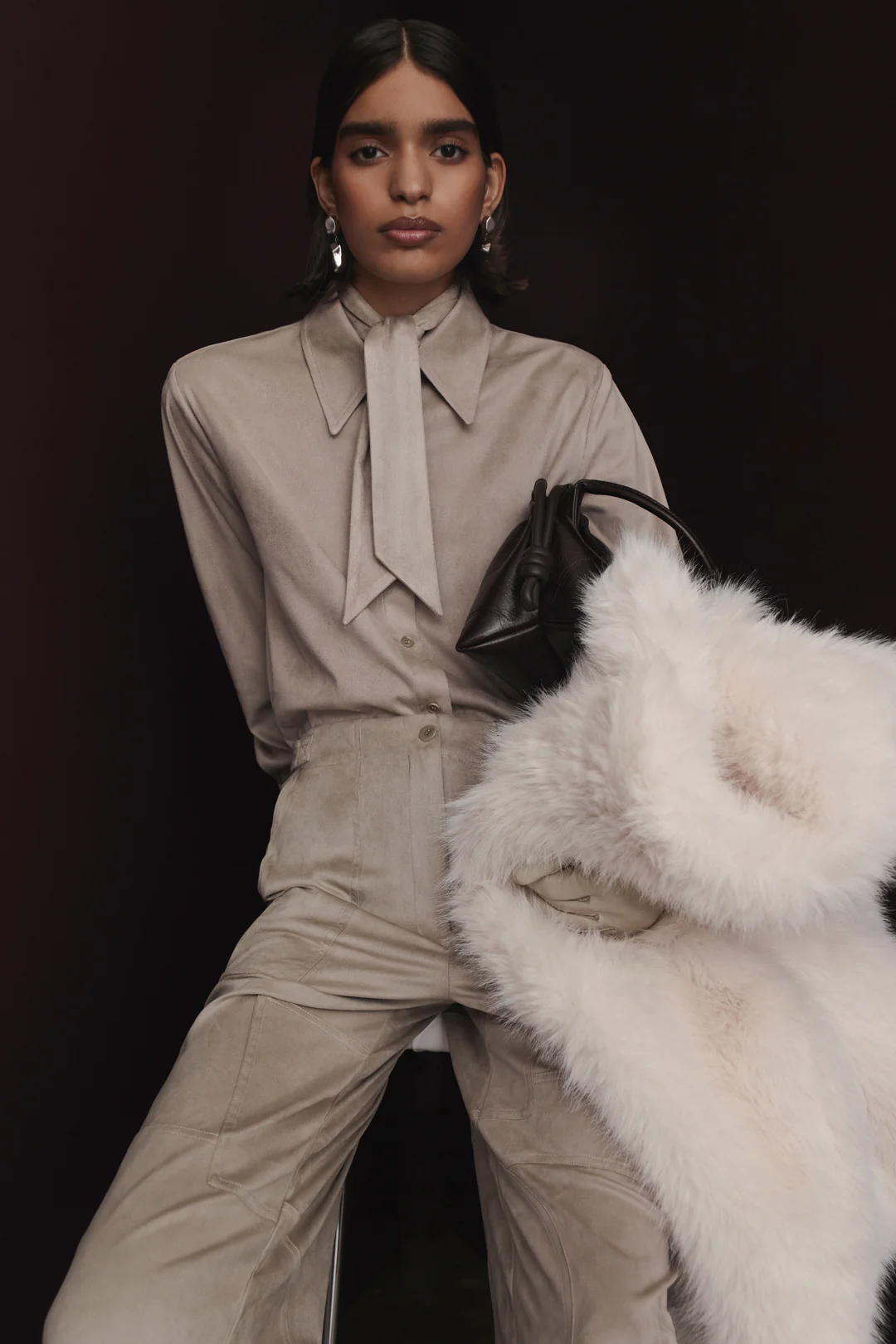 FAUX-SUEDE CROP CARGO - Image 3