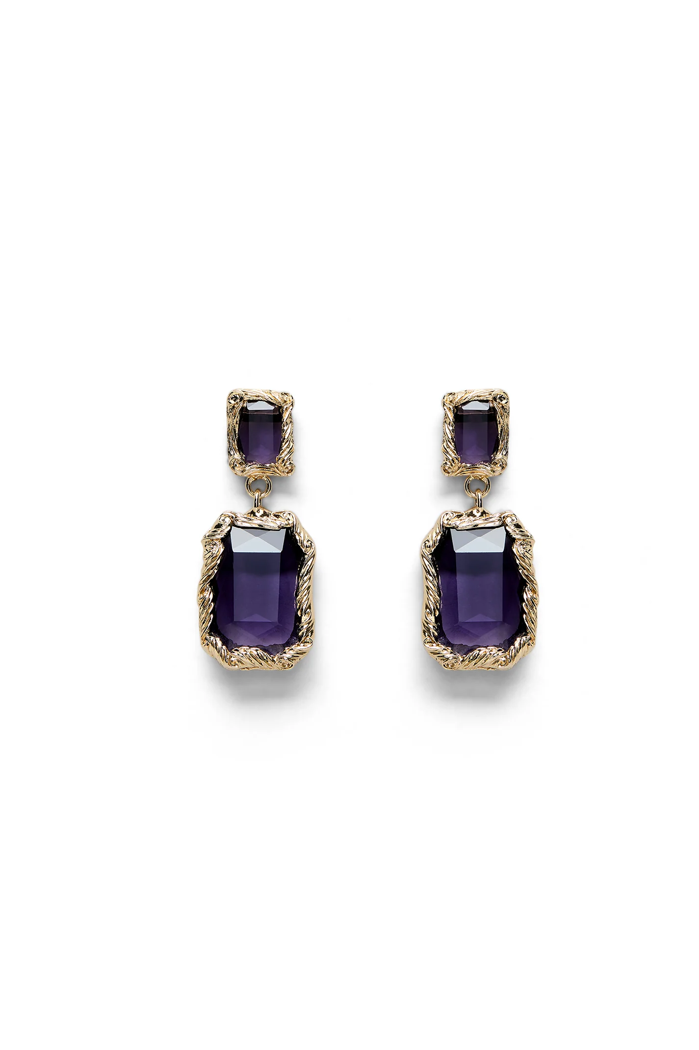 ITALIAN CRYSTAL DROP EARRINGS - Image 2