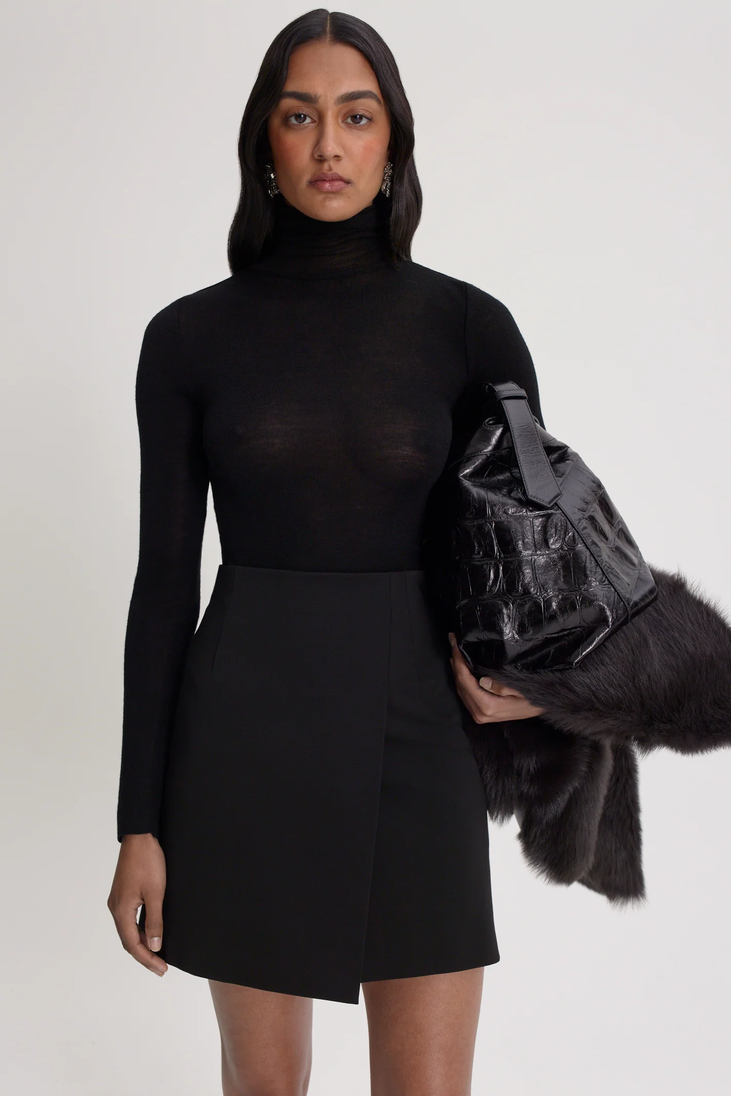 ITALIAN MILANO WRAP SKIRT - Image 3