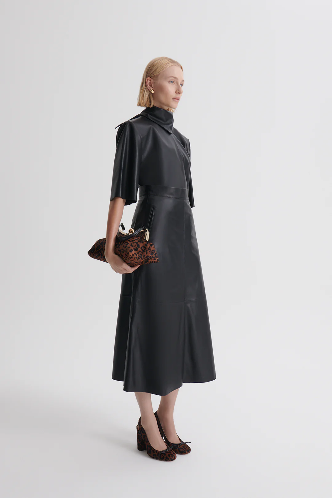 LEATHER LONG SKIRT - Image 4
