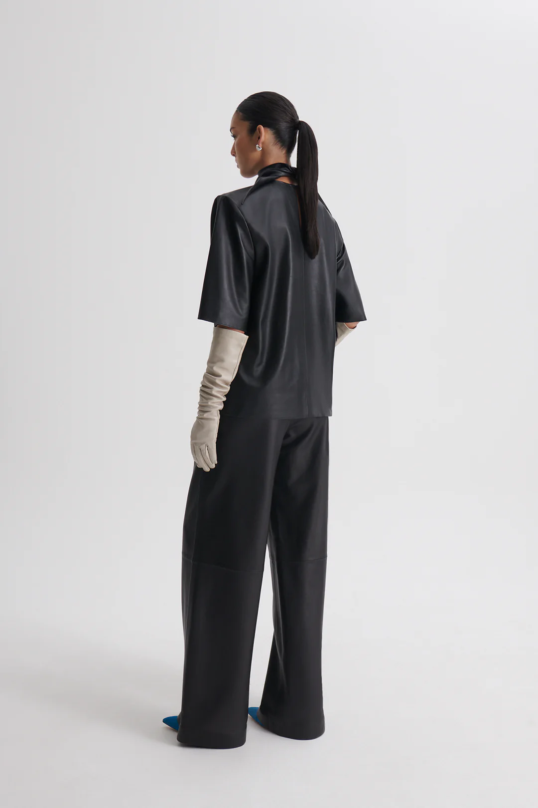LEATHER SOFT WAIST TROUSER - Image 6