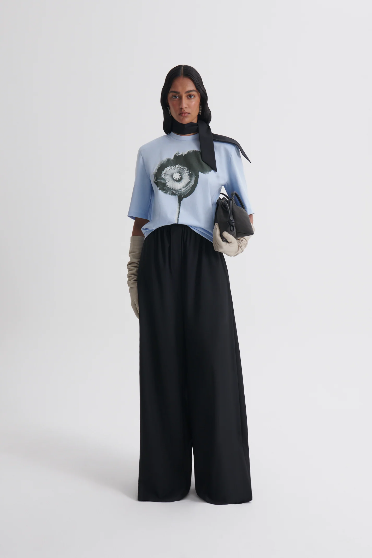 MERCERISED POPPY OVERSIZE TEE - Image 4