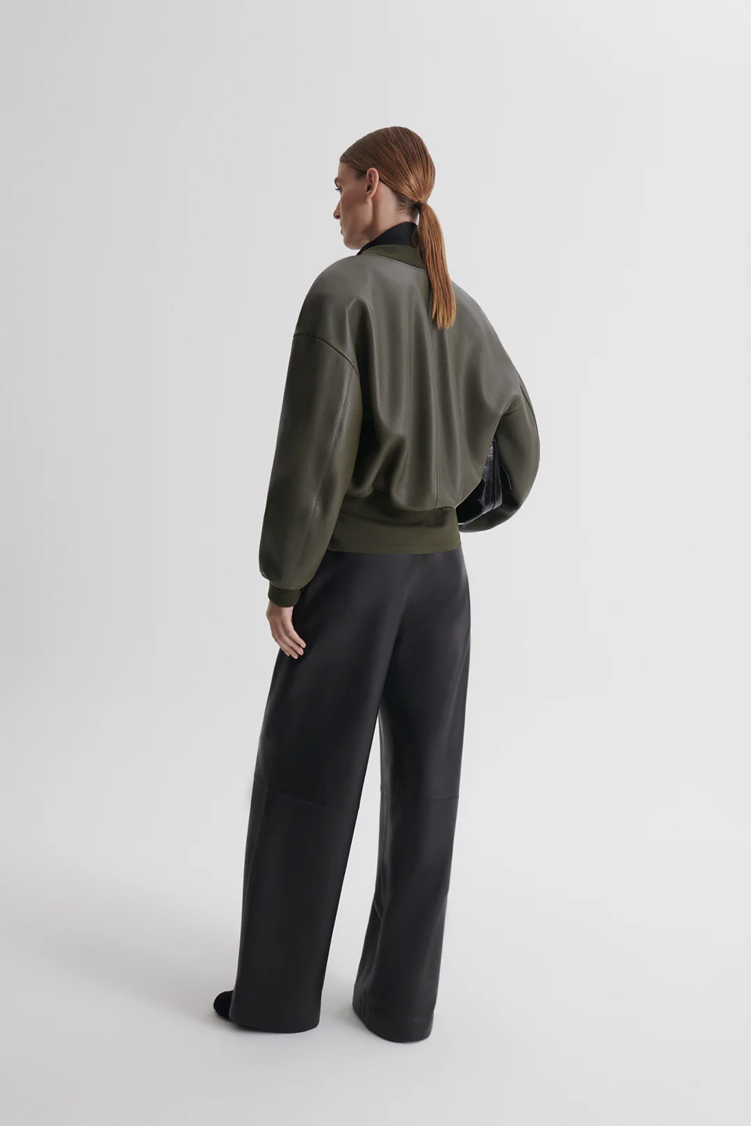 PEBBLED LEATHER BOMBER - Image 7