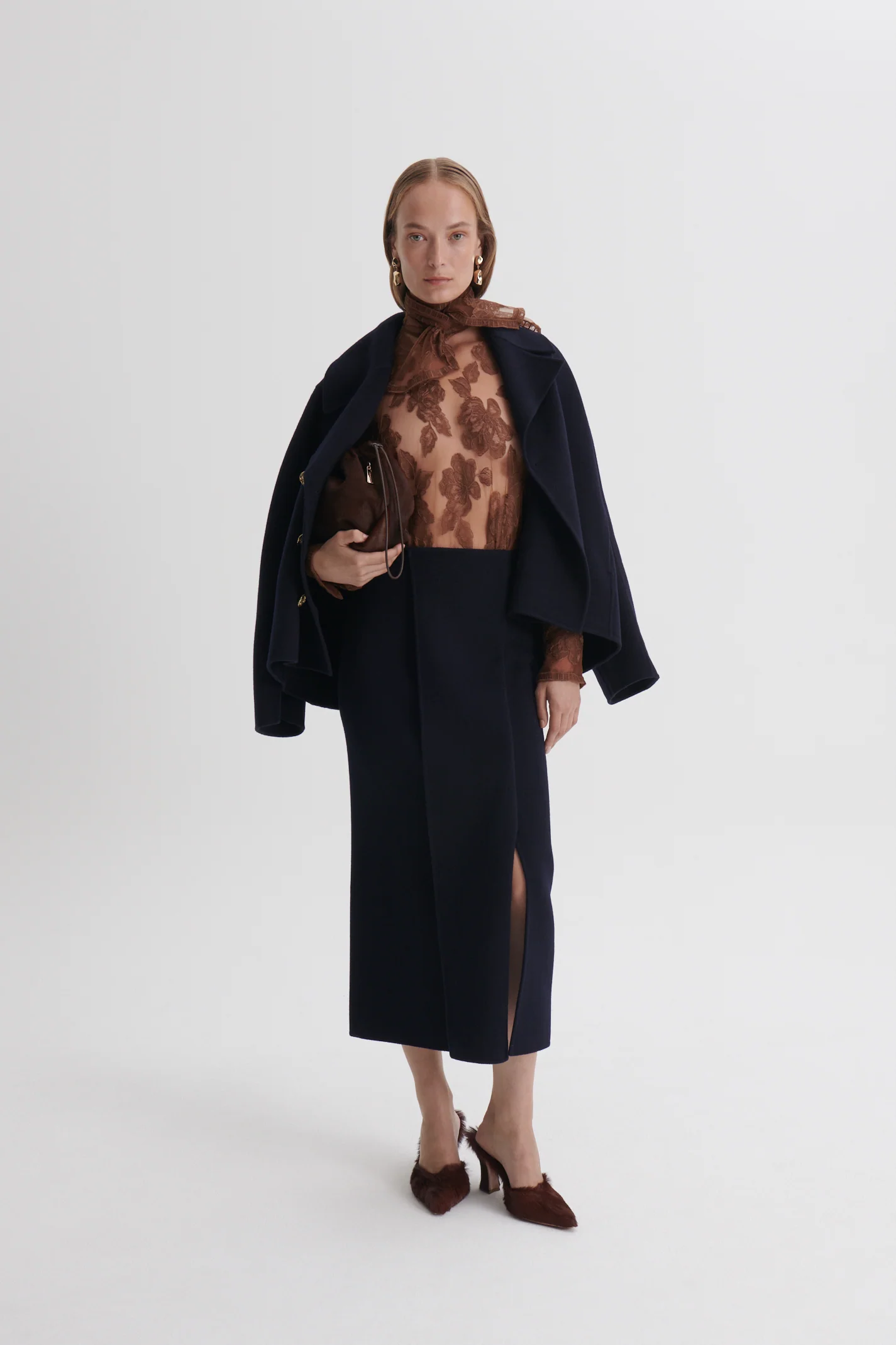 WOOL DRAPED SKIRT - Image 3